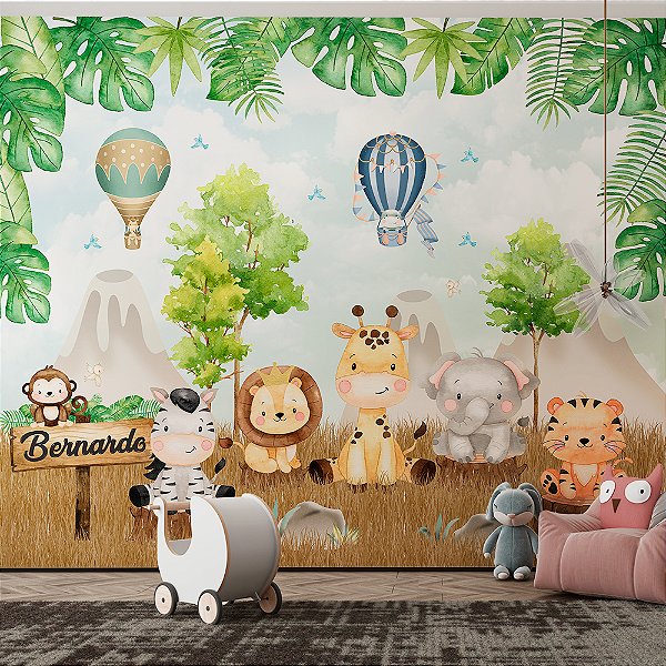 Papel de Parede Infantil Safari AL 12
