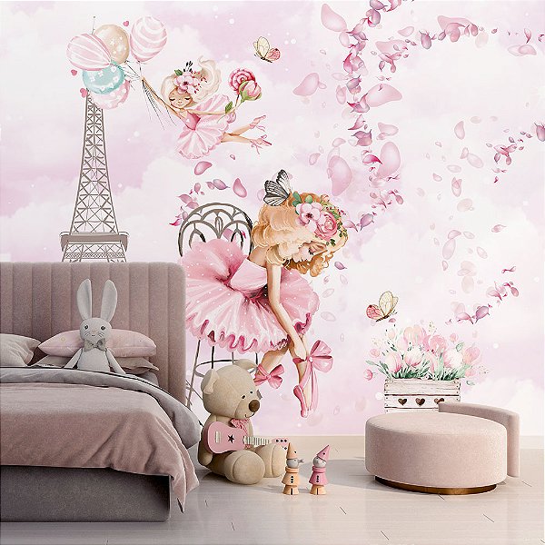 Papel de Parede Infantil Bailarina