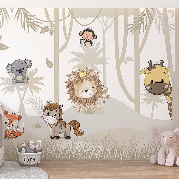 Papel de Parede Infantil Safari AL 16
