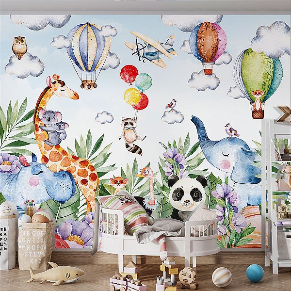 Papel de Parede Infantil Safari AL 32