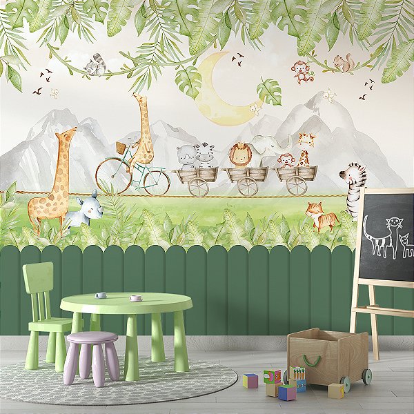 Papel de Parede Infantil Safari AL 48