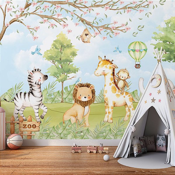Papel de Parede Infantil Safari AL 58