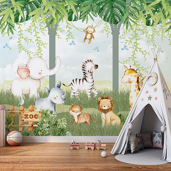 Papel de Parede Infantil Safari AL 62