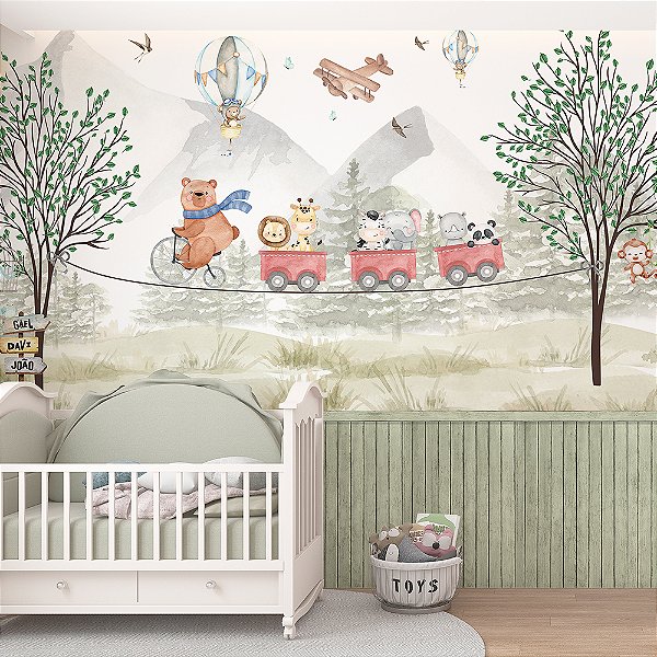 Papel de Parede Infantil Safari AL 70