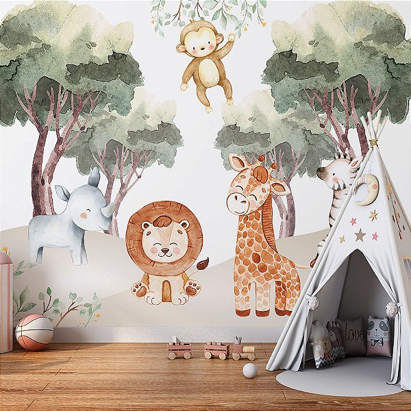 Papel de Parede Infantil Safari AL 75