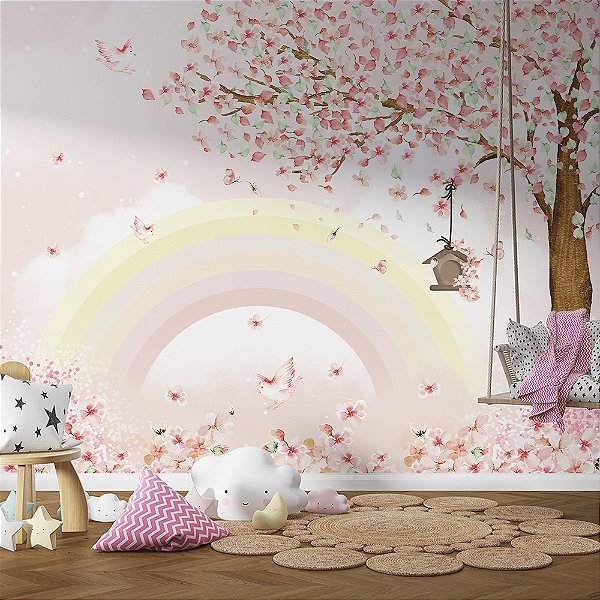 Papel de Parede infantil Árvore encantada 1
