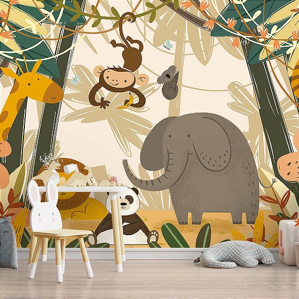 Papel de Parede Infantil Safari AL 117