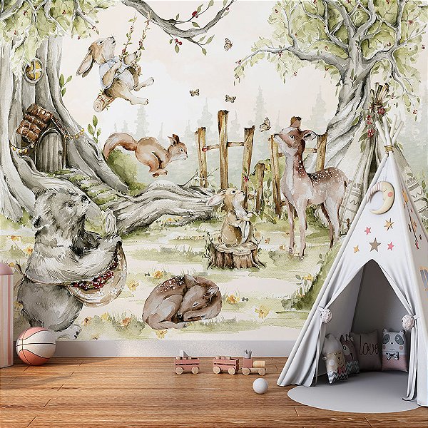 Papel de Parede Infantil Safari AL 126
