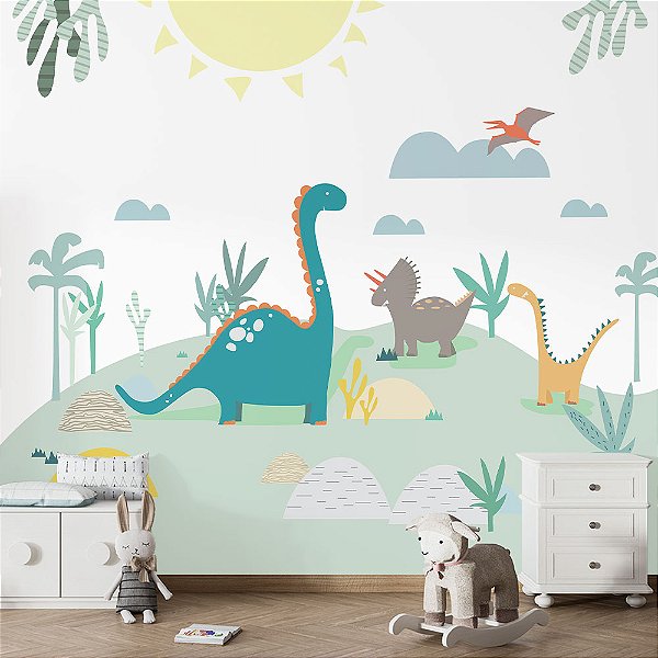 Papel de Parede Infantil Dinossauros AL 11