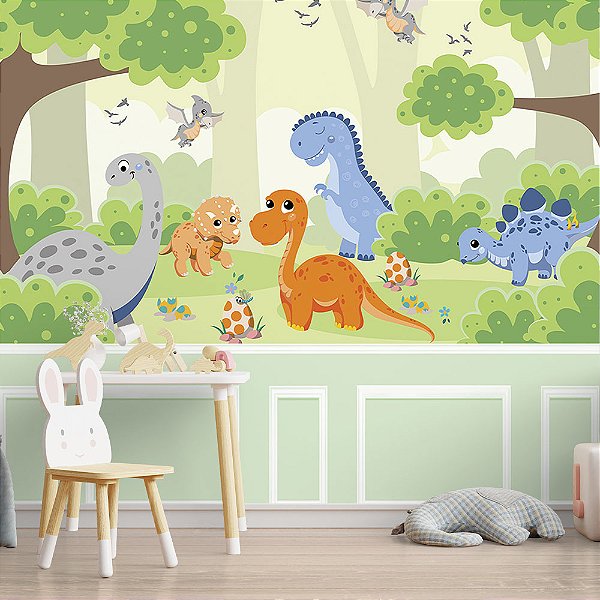 Papel de Parede Infantil Dinossauros AL 16