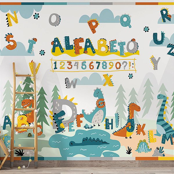 Papel de Parede Infantil Dinossauros AL 19