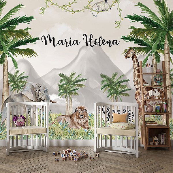 Papel de Parede Infantil Safari AL 148