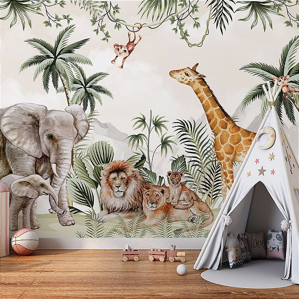 Papel de Parede Infantil Safari AL 149
