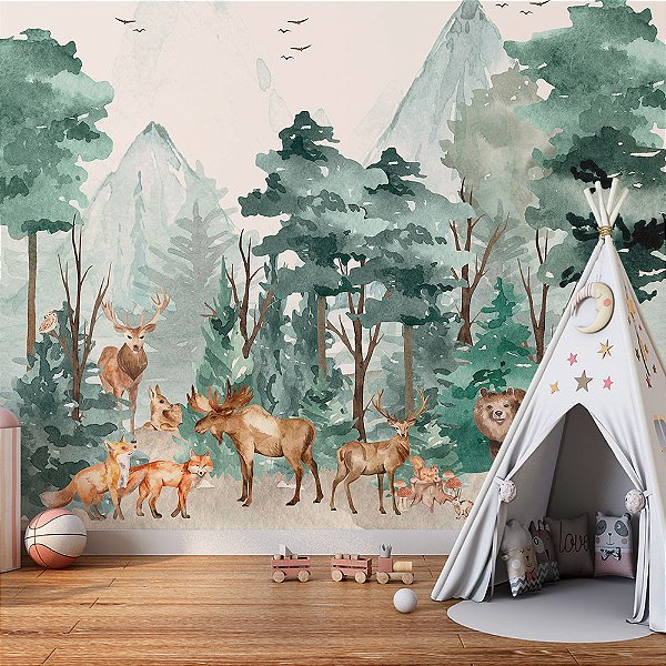 Papel de Parede Infantil Safari AL 155