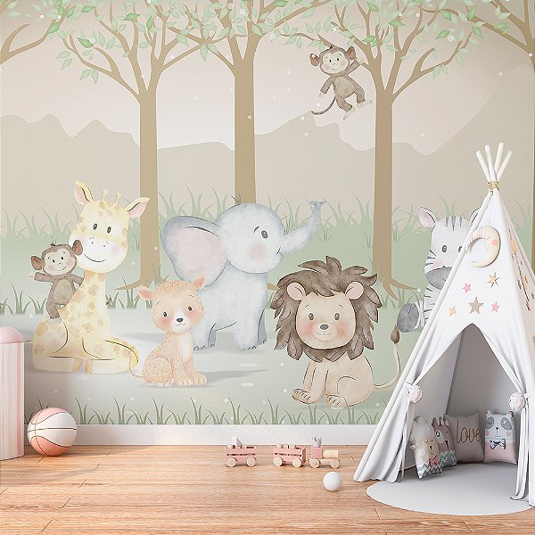 Papel de Parede Infantil Safari AL 162