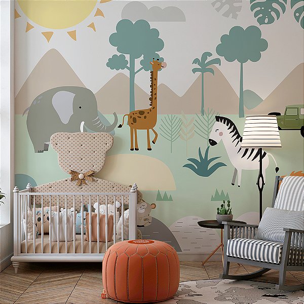 Papel de Parede Infantil Safari AL 166