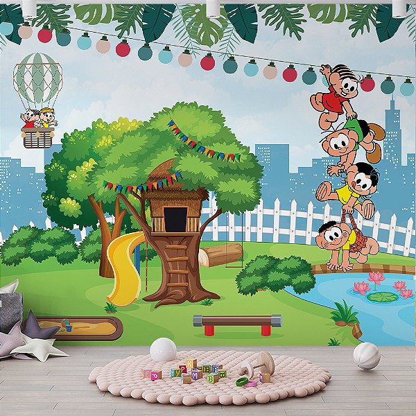 Papel de Parede Infantil Turma da Mônica AL 01