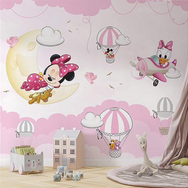Papel de Parede infantil ceu encantado turma da minnie AL11