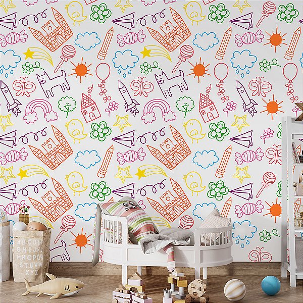 Papel de Parede Infantil Diversos AL 01