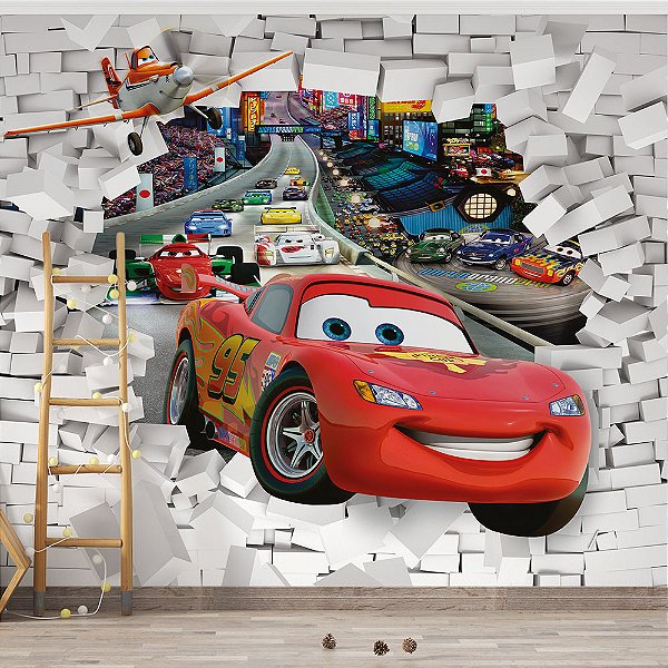 Papel de Parede Infantil Carros da Disney AL 01