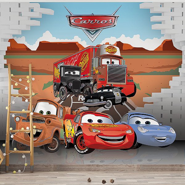 Papel de Parede Infantil Carros da Disney AL 03