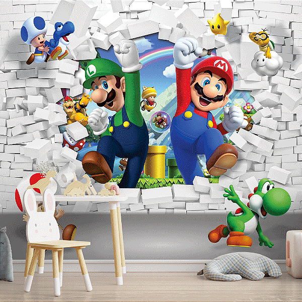 Papel de Parede Infantil Super Mario AL 01