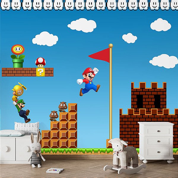 Papel de Parede Infantil Super Mario AL 02