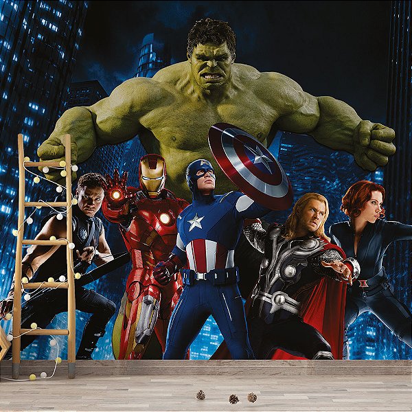 Papel de Parede Infantil Os Vingadores AL 07
