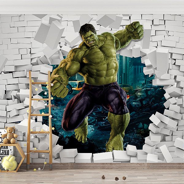 Papel de Parede Infantil Hulk AL 02