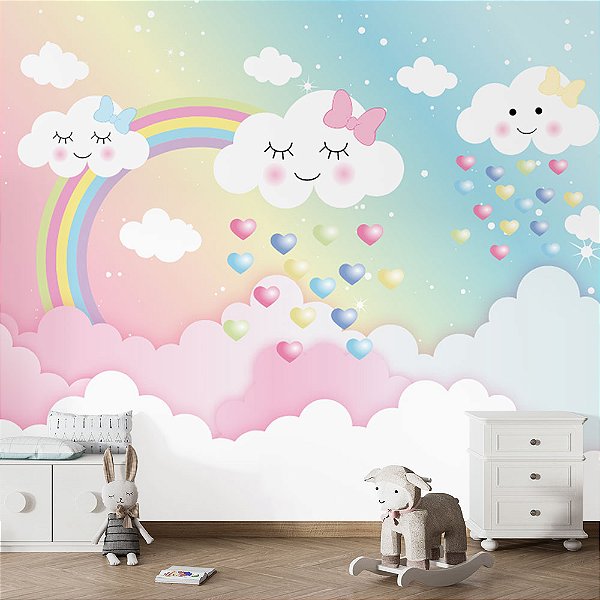 Papel de Parede Infantil Paisagem Fofa AL 02