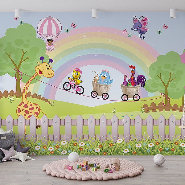 Papel de Parede Infantil Galinha Pintadinha AL 02