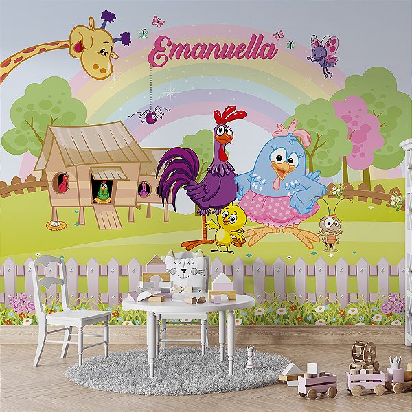 Papel de Parede Infantil Galinha Pintadinha AL 03