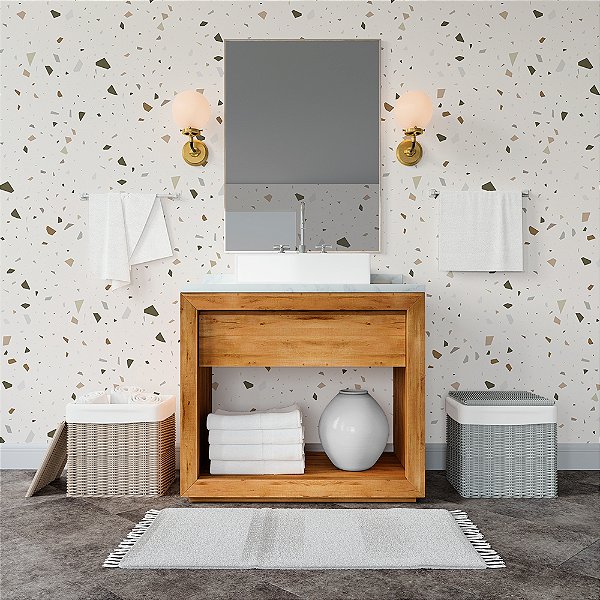 Papel de Parede Granelite Tons de Marrom