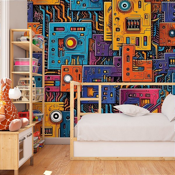 Papel de parede colors placa mãe cores vivas