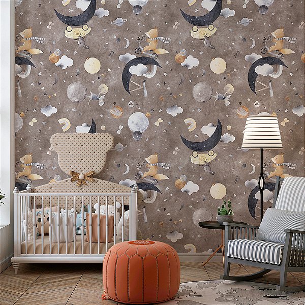 Papel de parede natureza animais passeio noturno na lua