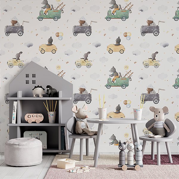 Papel de parede natureza animais passeio de carro