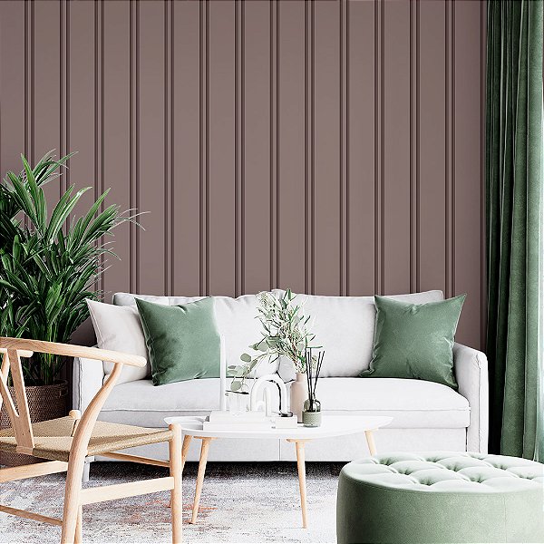 Papel de parede ripado rosa AL3