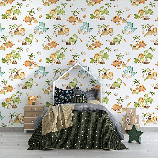 Papel de parede natureza universo dos dinossauros claro