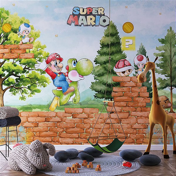 Papel de parede Super Mario Aquarela AL 02