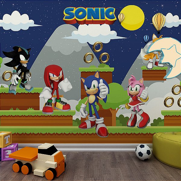 Papel de Parede Infantil Sonic AL 04