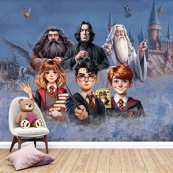 Papel de Parede Infantil Magia na Escola de Harry