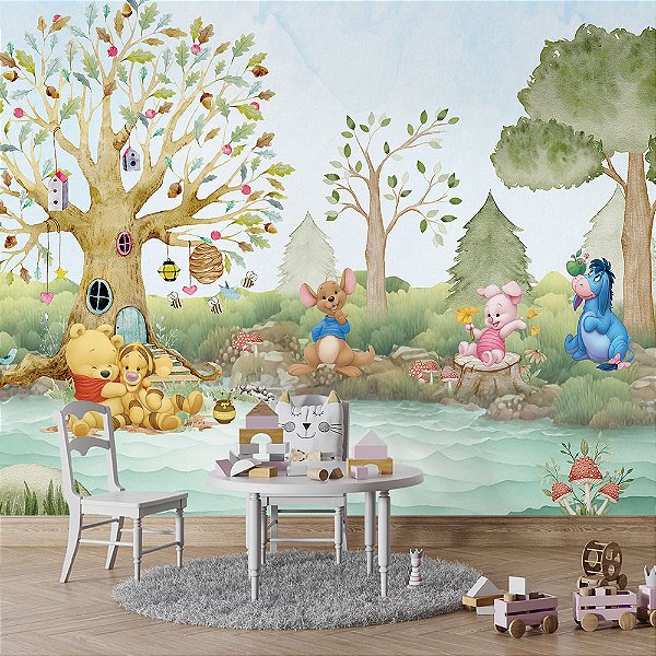 Papel de Parede Infantil Ursinho Pooh AL 02