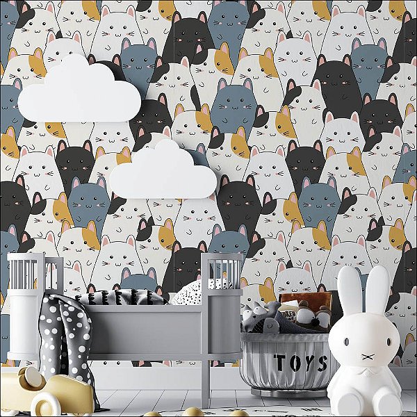 Papel de Parede Diversos Gatinhos
