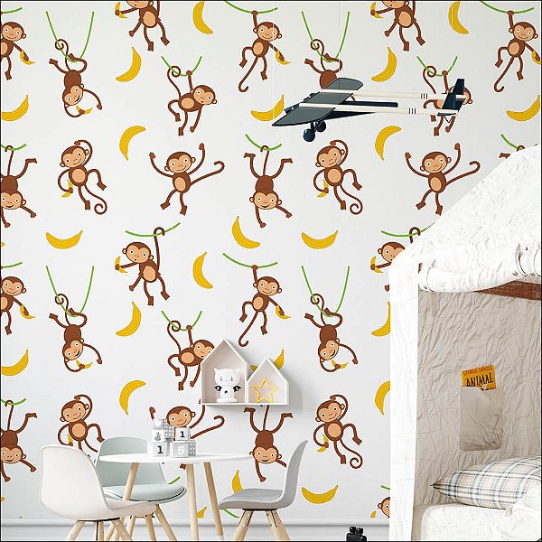 Papel de Parede Macaquinhos