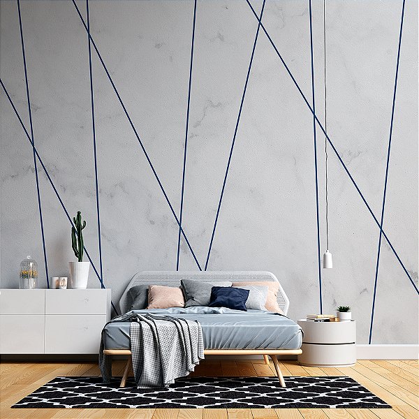Papel de Parede Painel Fotográfico Zara Moderno Classic Blue