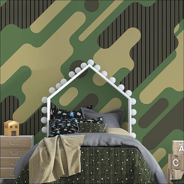 Papel de Parede Camuflagem exercito