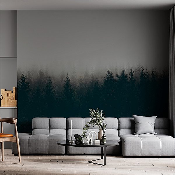 Papel de Parede Floresta e Neblina
