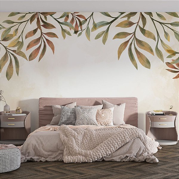 Papel de Parede Folhas Gigantes