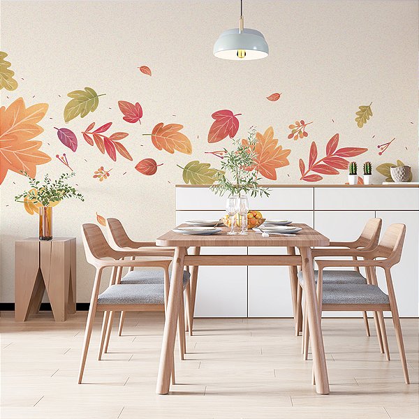 Papel de Parede Folhas de Outono