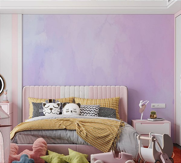 Papel de Parede Aquarela Roxo